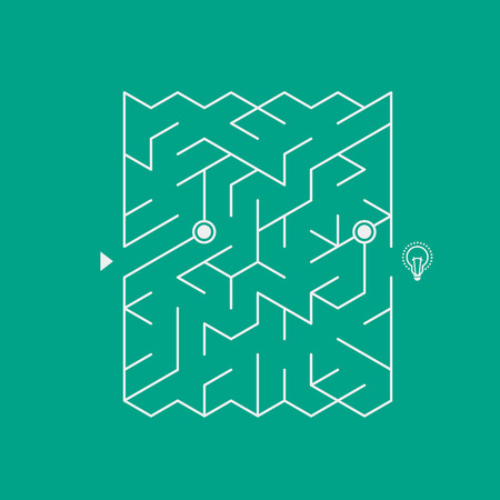 modern attractive maze isolated bright backgroundのイラスト素材