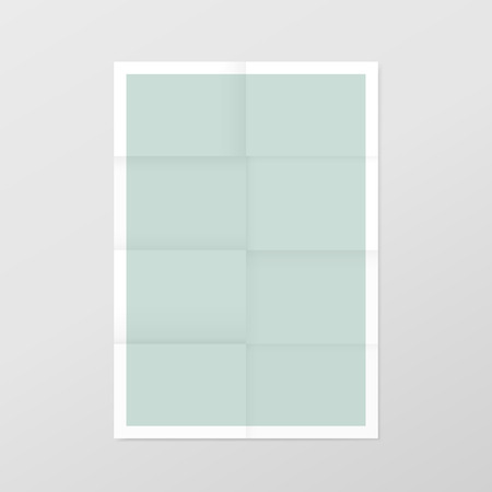 elegant blank paper template isolated on wallのイラスト素材