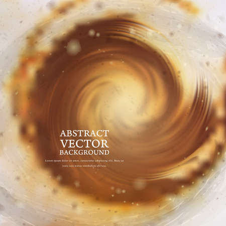 swirl stylish glossy abstract background in brownのイラスト素材