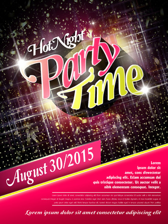 gorgeous music party poster design with glitter effectsのイラスト素材