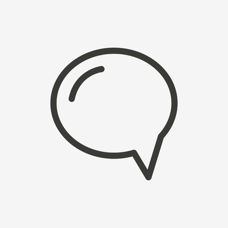 bubble icon of brown outline for illustrationのイラスト素材