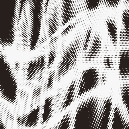 Modern pattern design with dotted halftone streamlineのイラスト素材