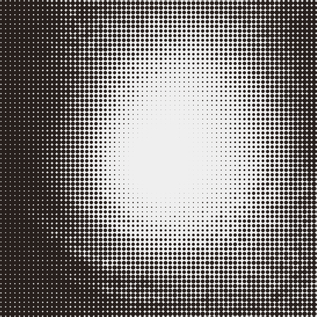 Mysterious pattern design with circular dotted halftone elementのイラスト素材