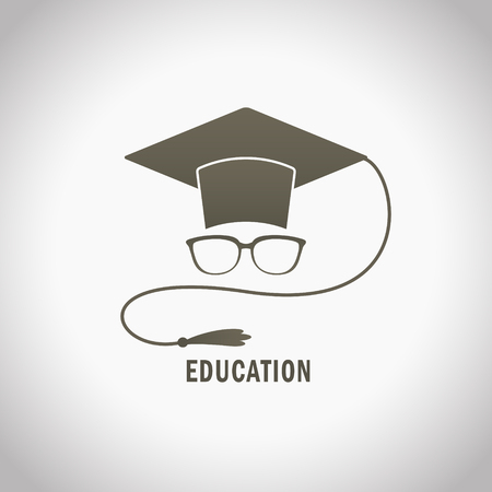 Education illustration design, minimal style with graduation student avatarのイラスト素材
