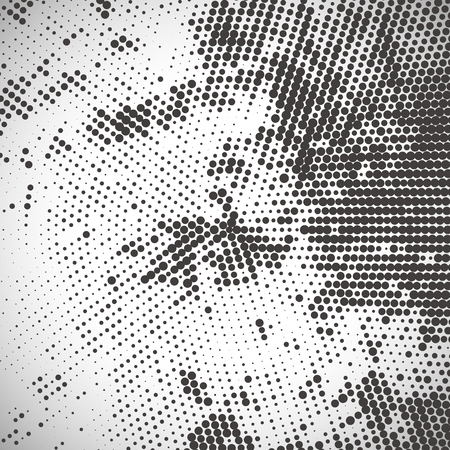 Abstract halftone pattern design in beige and brown.のイラスト素材