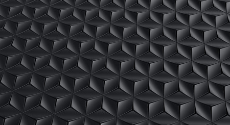 Elegant black geometric background, polygonal matte texture pattern in 3d renderの写真素材