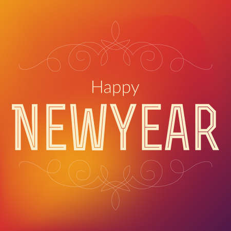 New year vector poster banner greetings background design.のイラスト素材