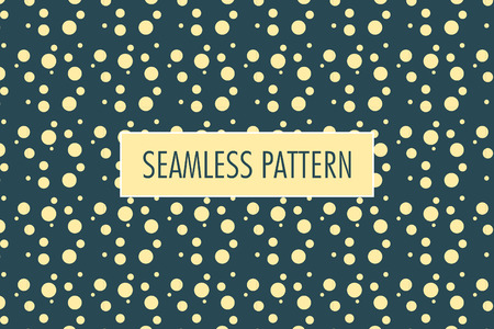 Vector Seamless Pattern. Vintage Colored Circles Abstract Background.のイラスト素材