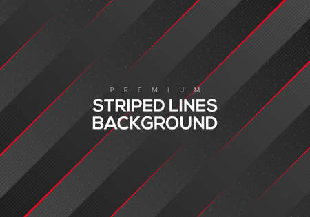 Premium abstract red striped lines vector graphic design backgroundのイラスト素材