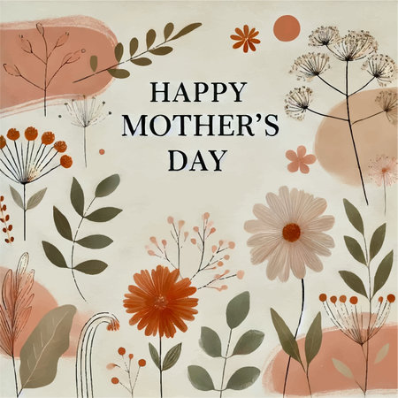 Mothers Day Print Design in Vectorのイラスト素材
