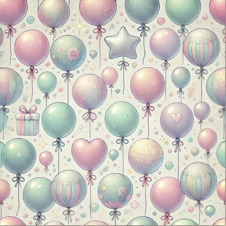 BALLOON CELEBRATION DECORATION PARTY PRINT DESIGN IN VECTOR. Vector illustrationのイラスト素材