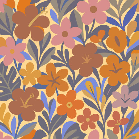 Modern Floral Abstract Botanical Graphic Print Design in Vector. Vector illustrationのイラスト素材