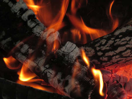 abstract blaze fire flame texture for banner background, 3 x 1 ratio