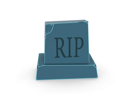 Tombstone, stylized as a cartoon on the background.の写真素材