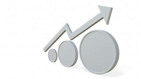 financial news. Trading stock news impulses. Market movements creative concept charts up,...