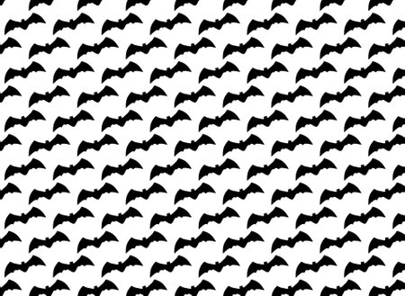 bat pattern on a white background 3d rendering.の写真素材