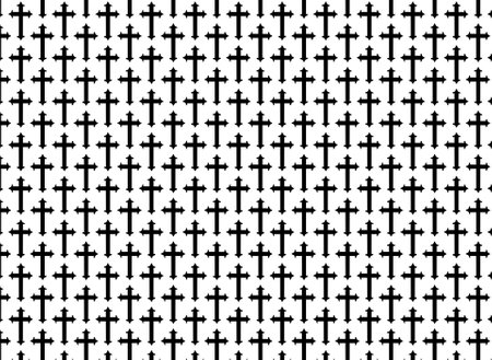 the pattern of grave crosses for Halloween on a white background 3-rendering.