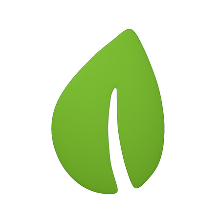 cartoon green leaf on a white background 3d rendering.の写真素材