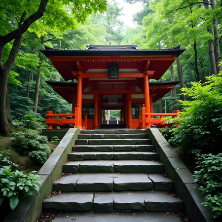 Fushimi Inari Taisha Shrine in Kyoto, Japan.の素材
