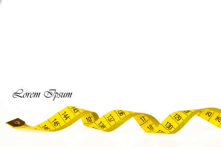 Tape measure to measure the body.の写真素材