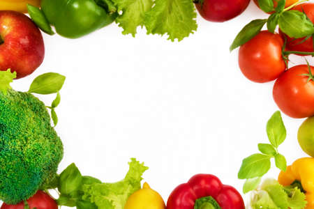 The composition of vegetables and fruits.の写真素材