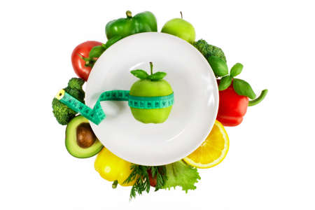 The composition of vegetables and fruits.の写真素材