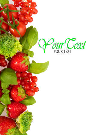 The composition of vegetables and fruits.の写真素材