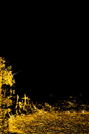 Abstract texture made in black and gold conventions.の写真素材