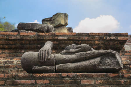 Buddha in Ayutthaya, Thailandの写真素材