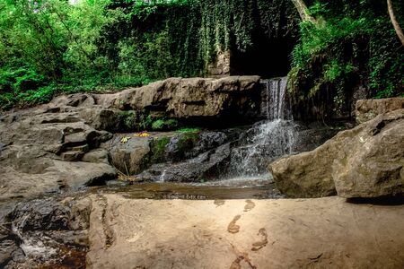 A beautiful scenery inspiring those to follow their own path.の写真素材