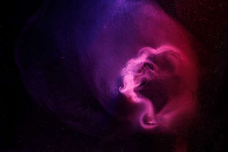 Beautiful swirling gray smoke. Mockup for your . Wide angle horizontal wallpaper or web banner.