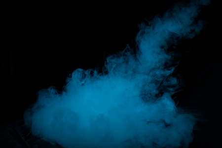 Beautiful swirling gray smoke. Mockup for your logo. Wide angle horizontal wallpaper or web banner.の写真素材
