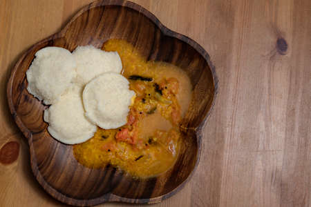 Idly and Sam-bar - South Indian Special Dishの写真素材