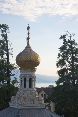 The Russian Orthodox Church at Vevey, Switzerlandの写真素材