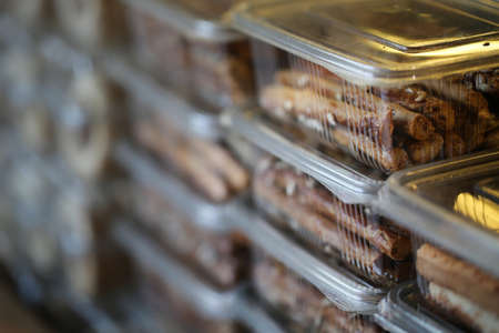 Broken Crackers, Floury Products and Bakeryの写真素材