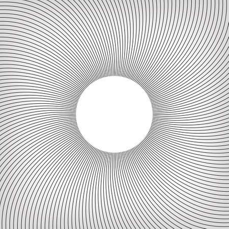 Flat Shaped Straight Lines, Cricle Line Abstractのイラスト素材