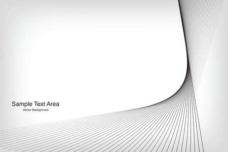 Abstract Line, On White Background With Sample Text Areaのイラスト素材