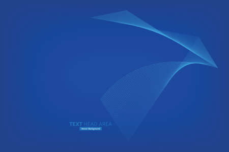 Abstract Modern Line, Text Head Areaのイラスト素材