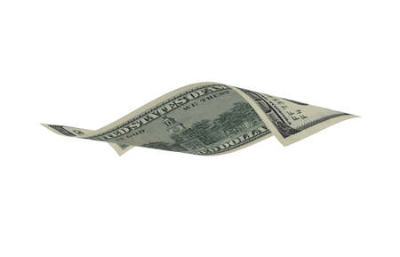 Dollar, Paper Money, American Banknote, Flying Money, 3D Renderの写真素材