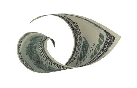 Dollar, Paper Money, American Banknote, Flying Money, 3D Renderの写真素材