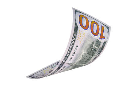 New US Dollar, American Banknote, Curled Banknote Money