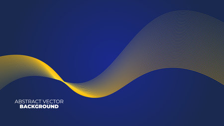 Abstract Background Designs with Yellow Stripes, Abstract Background Design for Presentation Coversのイラスト素材