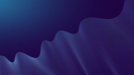 3D Wave Abstract Background, Modern and Minimalist Background