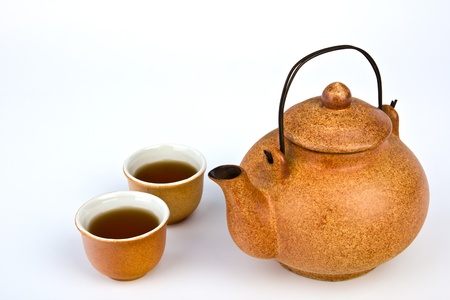 Chinese Tea set with small tea cupsの写真素材