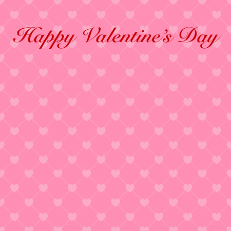 Abstract valentine's day card with hearts for your design. Vector illustration. Pink retro backgroundのイラスト素材