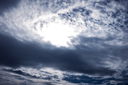 Cloudscape. Attractive of amazing sky with cloudy. Outdoors at daytime on summer day. Pretty nature...