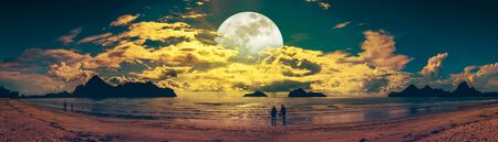 Beautiful panorama view of the sea.の写真素材