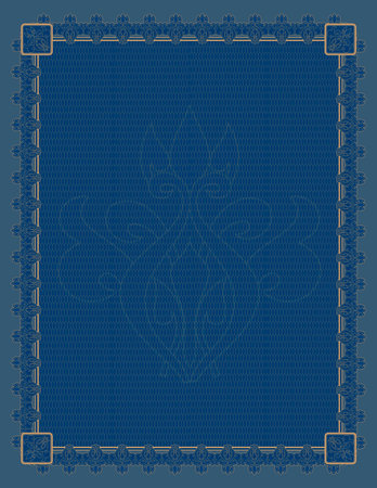 Ornate background with decorative border and copy space for the text.の写真素材