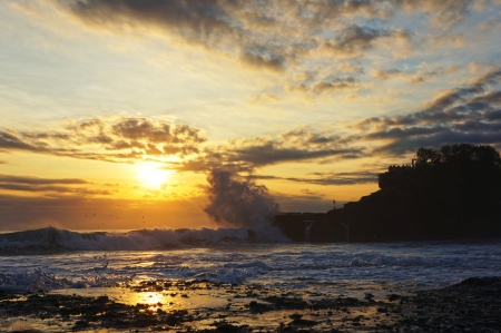 Tanah lot Sunsetの写真素材