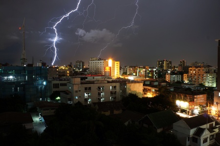 Bangkok lighting night view
